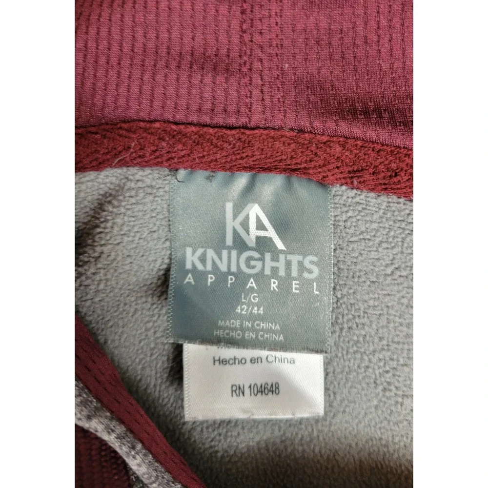 Knights Apparel Virginia Tech Hokies Hoodie Gray Heather VT Sweatshirt Mens L - Picture 8 of 8